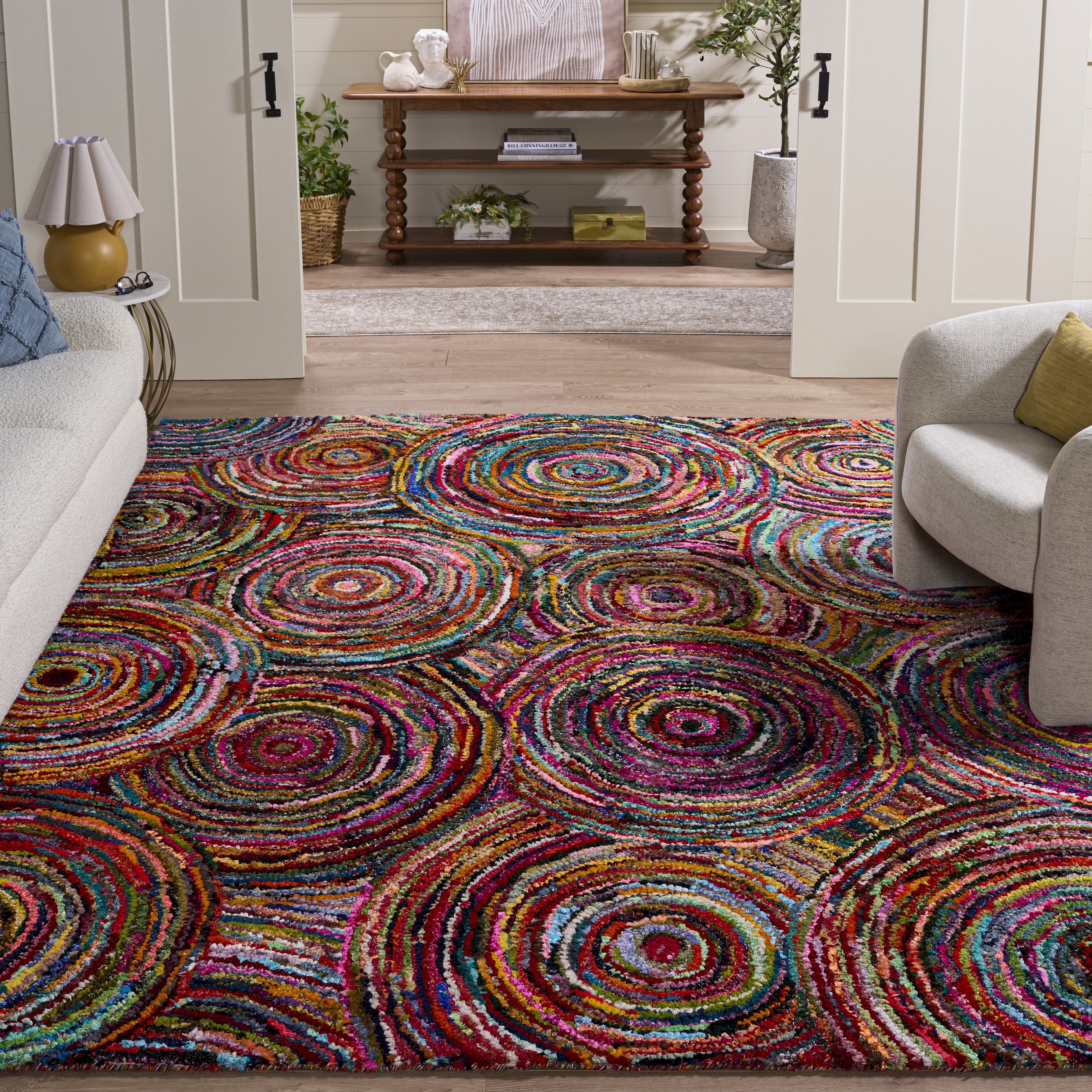 SAFAVIEH Handmade Nantucket Efmorfia Contemporary Cotton Rug