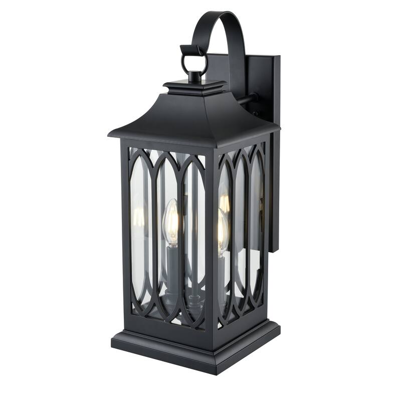 Mallorey Outdoor Wall Sconce Powder Coated Black - Powder Coated Black