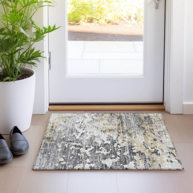 Premium Washable Super Soft Abstract Ombre Mayfield Rug - Moody - 1' 8" x 2' 6" - Rectangle