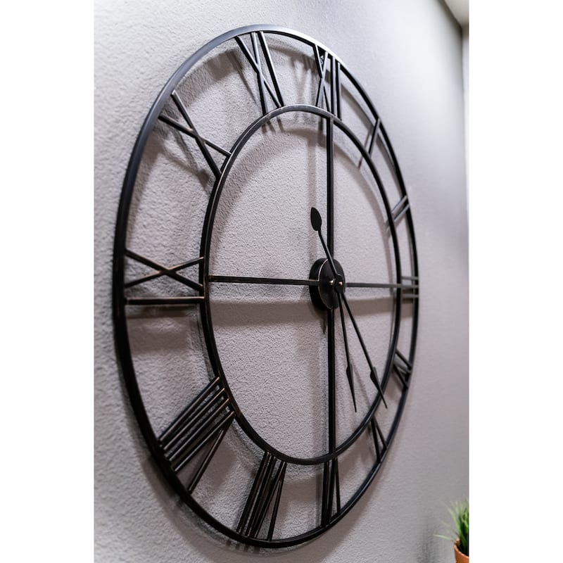 Oversized Mirage Metal Clock 36" - 36