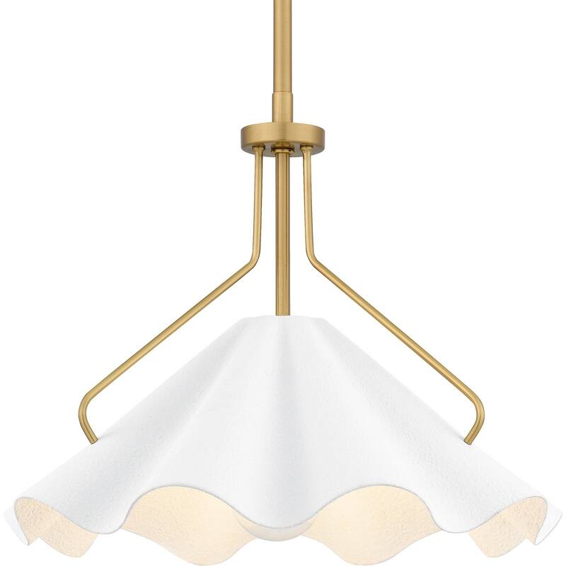 Aged Brass One Light Pendant from the Quoizel Pendant Collection