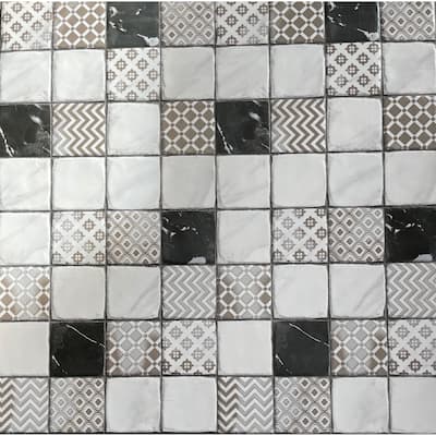 Milan 12 x 24 Ceramic Tile for Wall in Brown, Grey, and Black