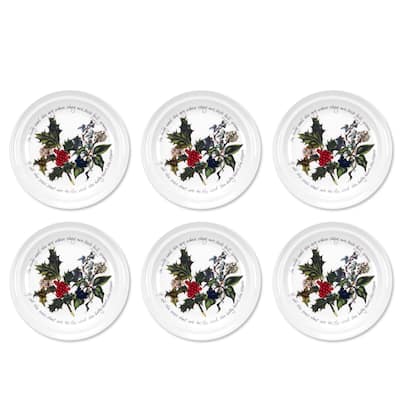 Portmeirion Christmas The Holly and Ivy Set of 6 Plates