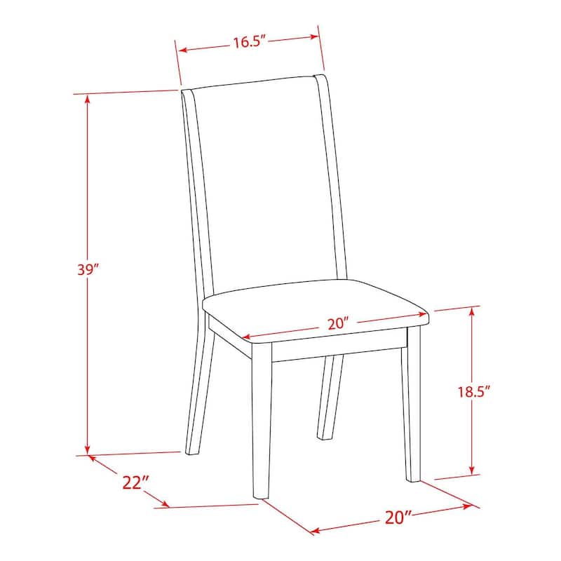 Modern 9-Piece Dining Set - Linen Fabric Chairs & Distressed Table