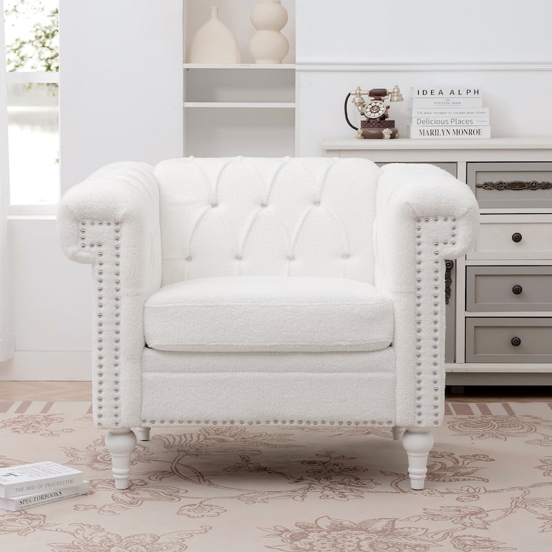 1 Seater Sofa For Living Room,Soft PU leather fabric, easy to clean