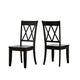 Option Antique Black Chairs and Bench