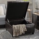 preview thumbnail 34 of 51, Veronica Contemporary Tufted Leather Storage Ottoman by Christopher Knight Home
