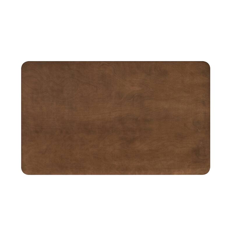 Rectangular Wooden Dining Table in Walnut Finish