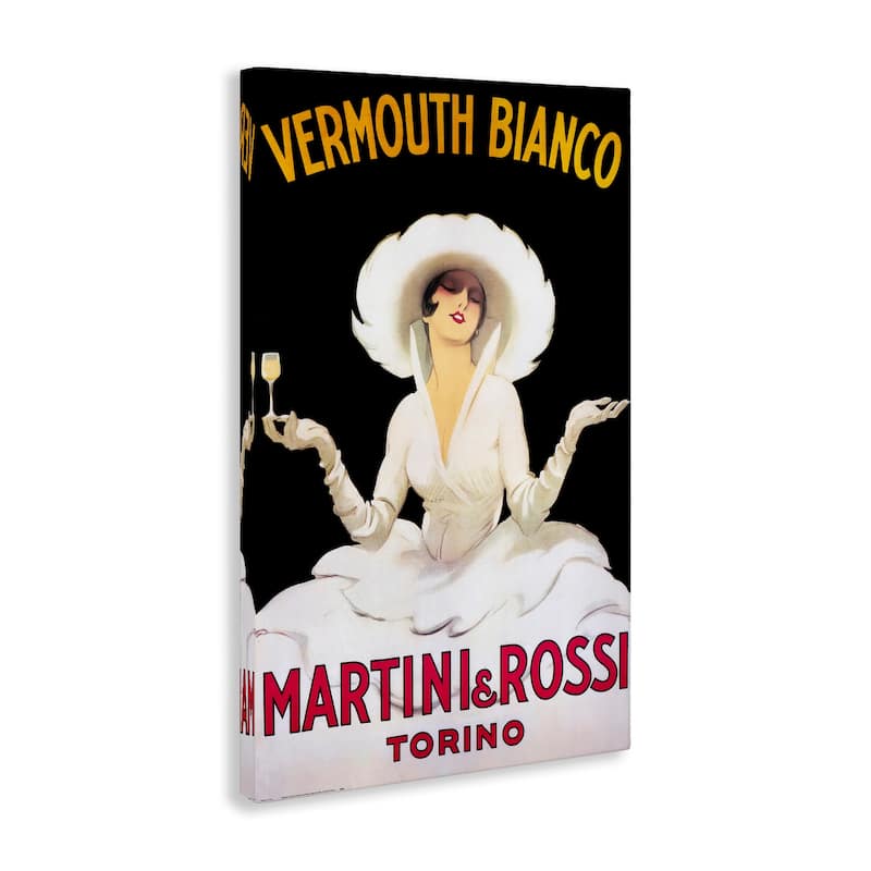 Stupell Vermouth Vintage Lady Advertisement Canvas Wall Art Design By Marcus Jules