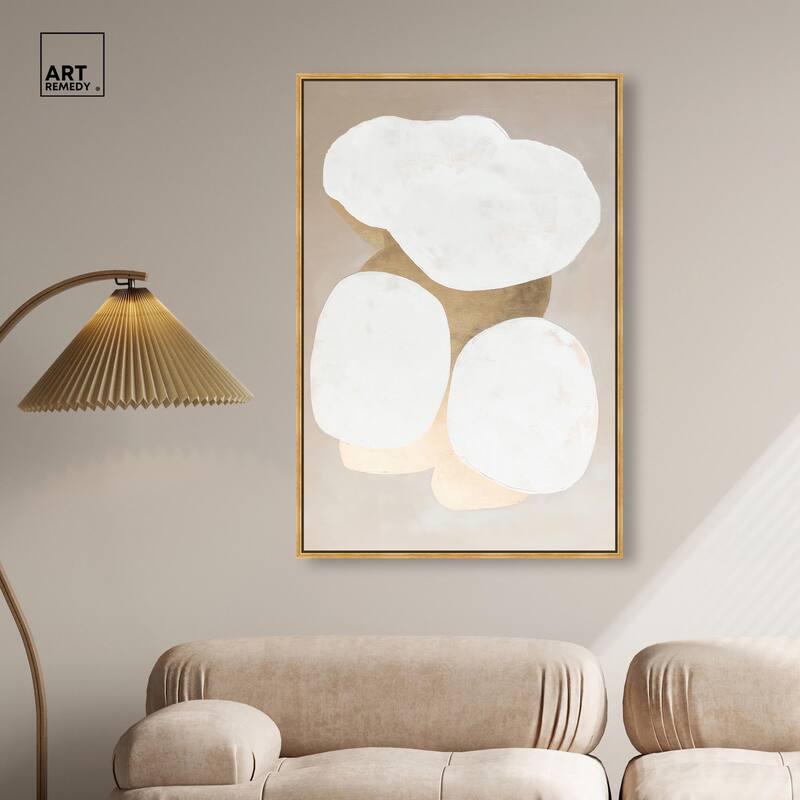 Stacked Stones II Canvas by Art Remedy