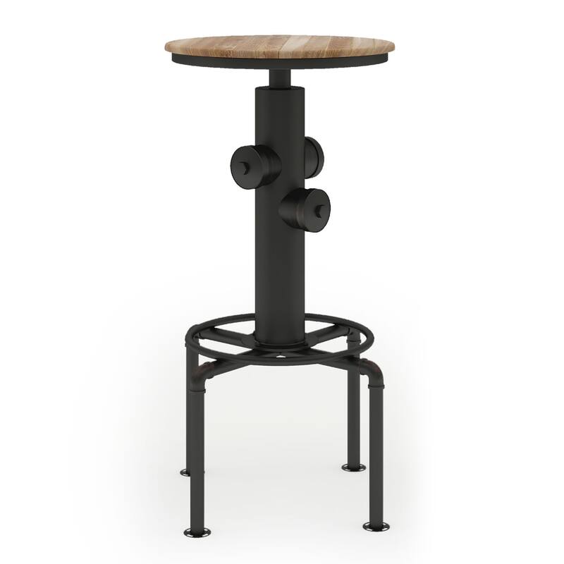 Cess Contemporary Black Metal Barstools by Furniture of America (Set of 2)