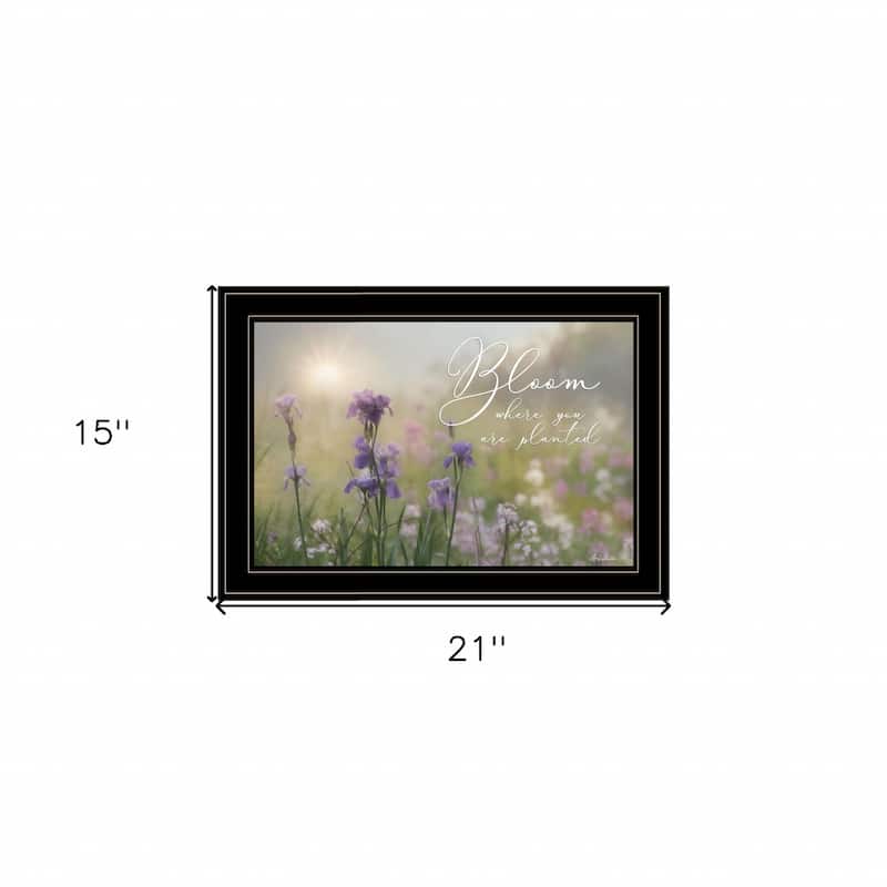 Bloom Where You Are Planted 2 Black Framed Print Wall Art - Bed Bath 