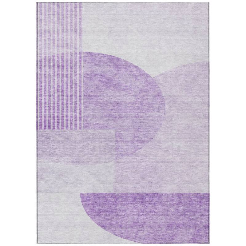 HomeRoots Geometric Transitional Rectangle Outdoor Rug