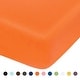 preview thumbnail 12 of 12, Microfiber Fitted Crib Sheet Ultra Soft 28 x 52 Inches Orange