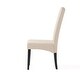 preview thumbnail 7 of 9, Tall-back Natural Fabric Dining Chair (Set of 2) by Christopher Knight Home