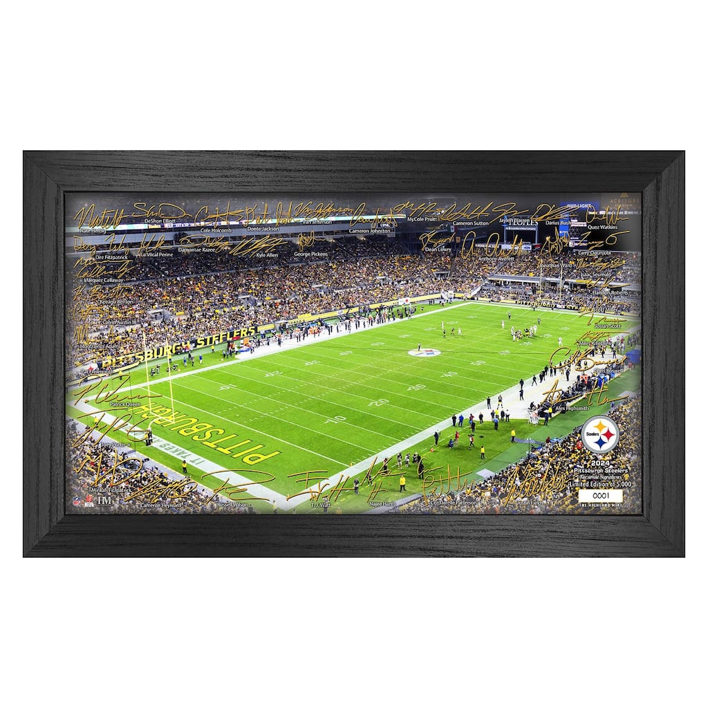 Pittsburgh Steelers 2024 NFL Signature Gridiron - 12" x 20"