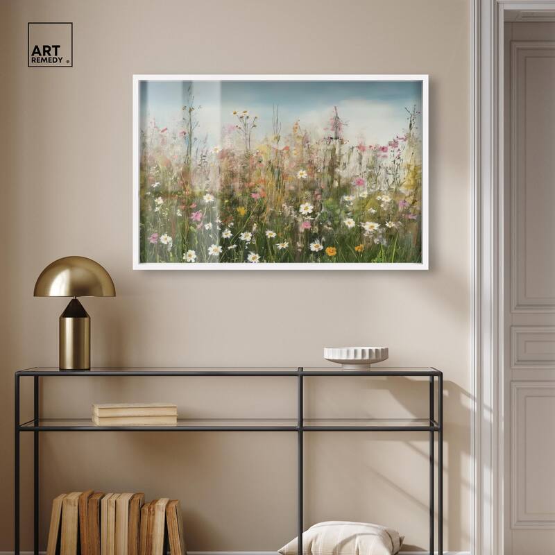Glimmering Glade Garden I Shadowbox by Art Remedy