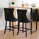 preview thumbnail 33 of 56, Contemporary Tufted Velvet Upholstered Counter Bar Stools Set of 2
