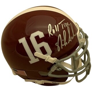 Shop Nick Saban Autographed Alabama Crimson Tide Signed Football