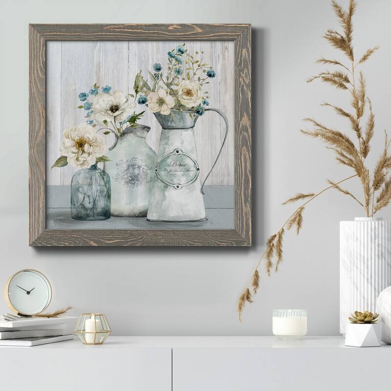 French Garden Flowers I-Premium Framed Canvas - Ready to Hang