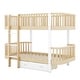 preview thumbnail 23 of 24, Wood Twin over Twin Bunk Bed with Fence Guardrail and a Big Drawer