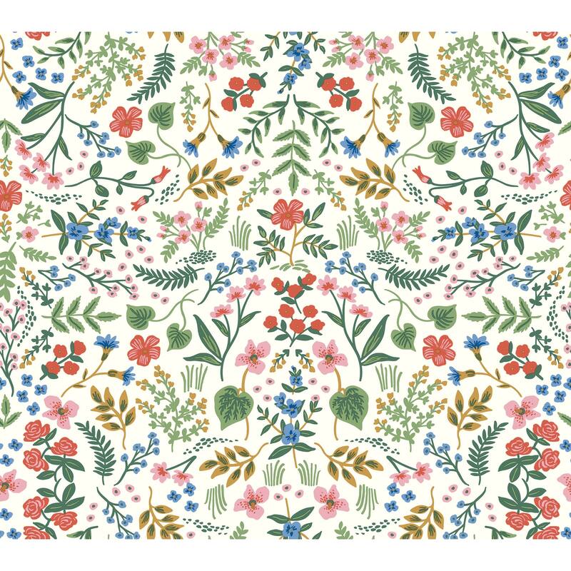 Rifle Paper Co. Wildwood Rose Peel and Stick Wallpaper