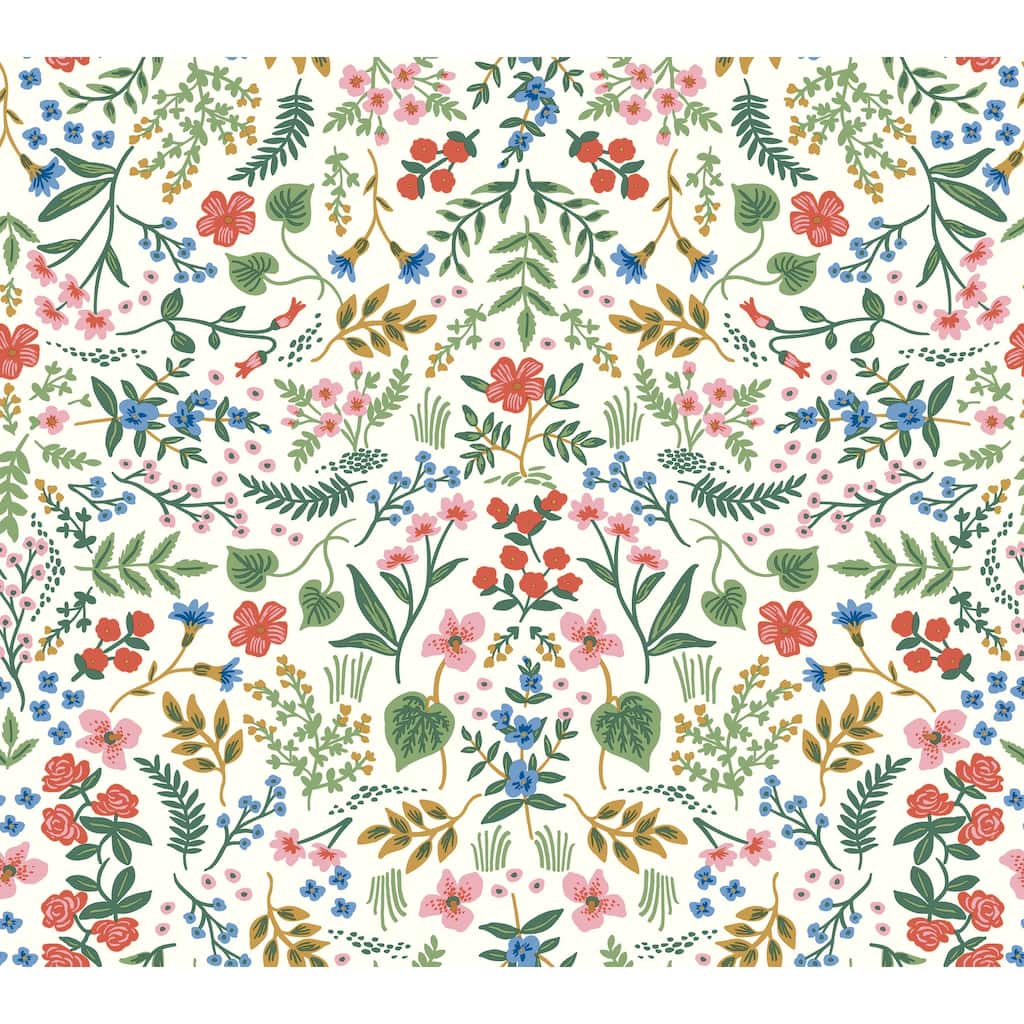 Rifle Paper Co. Wildwood Rose Peel and Stick Wallpaper