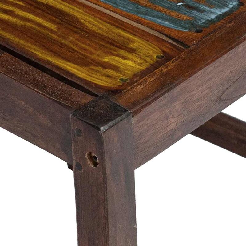 vidaXL Dining Chairs Accent Side Chair Reclaimed Wood Solid Reclaimed Wood - 17.7" x 17.7" x 33.5"