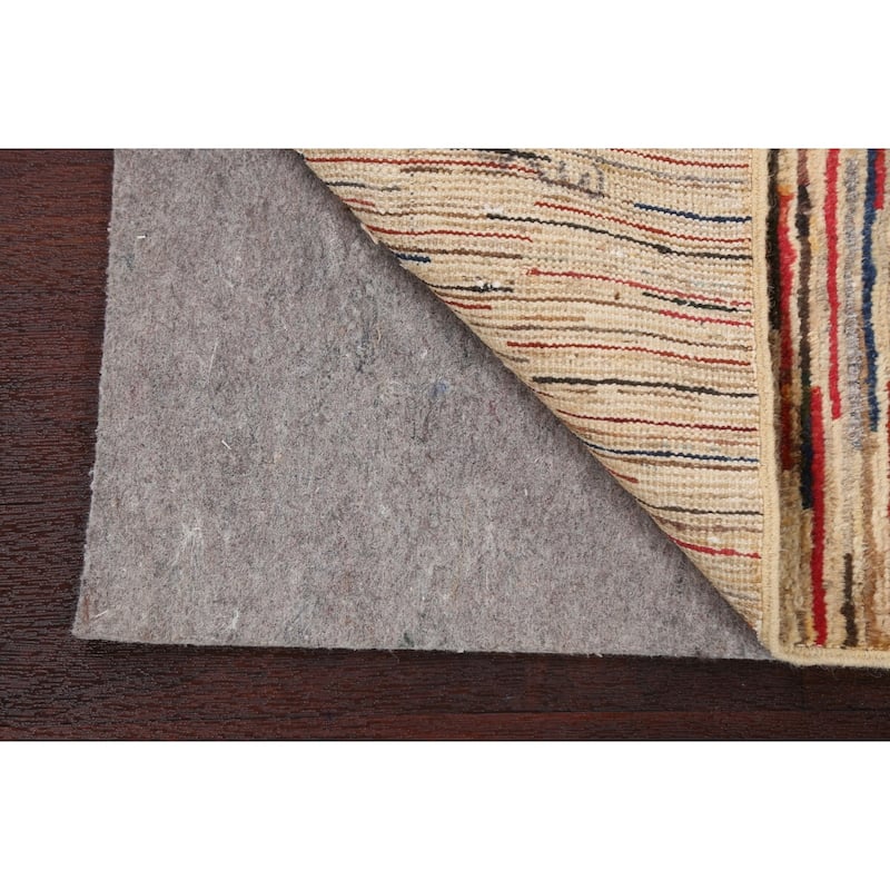 Striped Modern Gabbeh Kashkoli Oriental Area Rug Handmade Wool Carpet - 2'6" x 3'11"