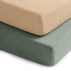 preview thumbnail 18 of 24, Muslin Cotton Fitted Crib Sheet, 2 Pack by Comfy Cubs Fern and Cream
