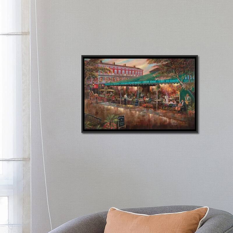 iCanvas "Cafe Du Monde" by Ruane Manning Framed Canvas Print