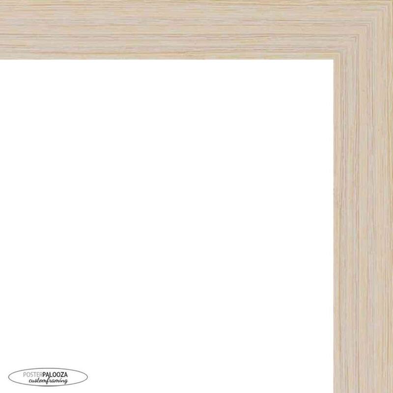 40x27 Frame Light Pine Wooden Picture Frame with UV Acrylic, Foam Board