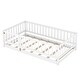 preview thumbnail 9 of 20, Twin Size Floor Bed with Slats, Montessori Floor Bed with Fence and Door, Kids Montessori Bed Twin Size