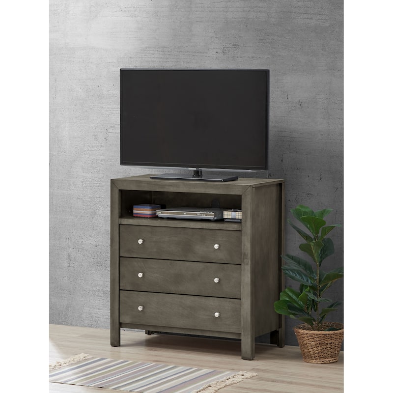 Burlington TV Media Chest - Grey