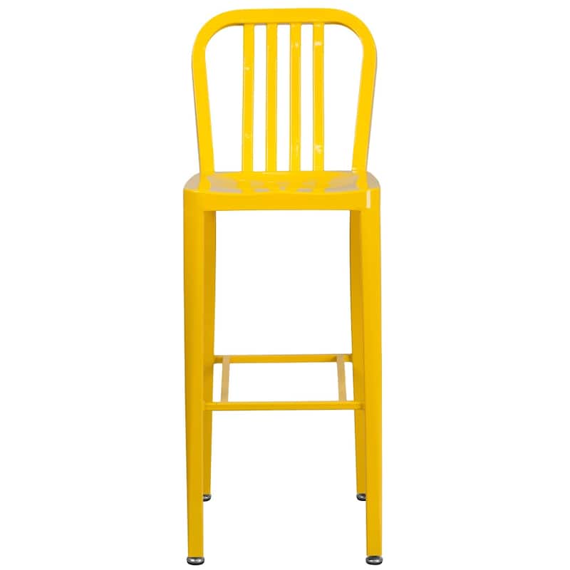Indoor/Outdoor Commercial Grade Metal Modern Barstools (Set of 2)
