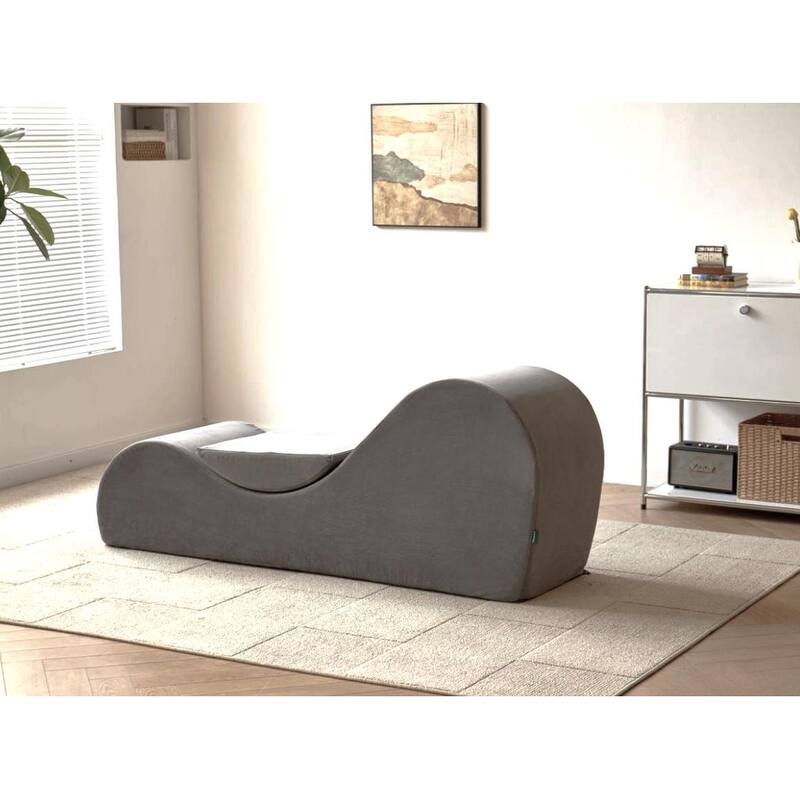 Solace Chaise Lounge Chair Relaxation, Ergonomic Design with Soft Yet Firm High-Density Foam Core