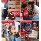 preview thumbnail 3 of 4, DolliBu Santa Standing Brown Moose Stuffed Animal with Santa Outfit - 13 inches