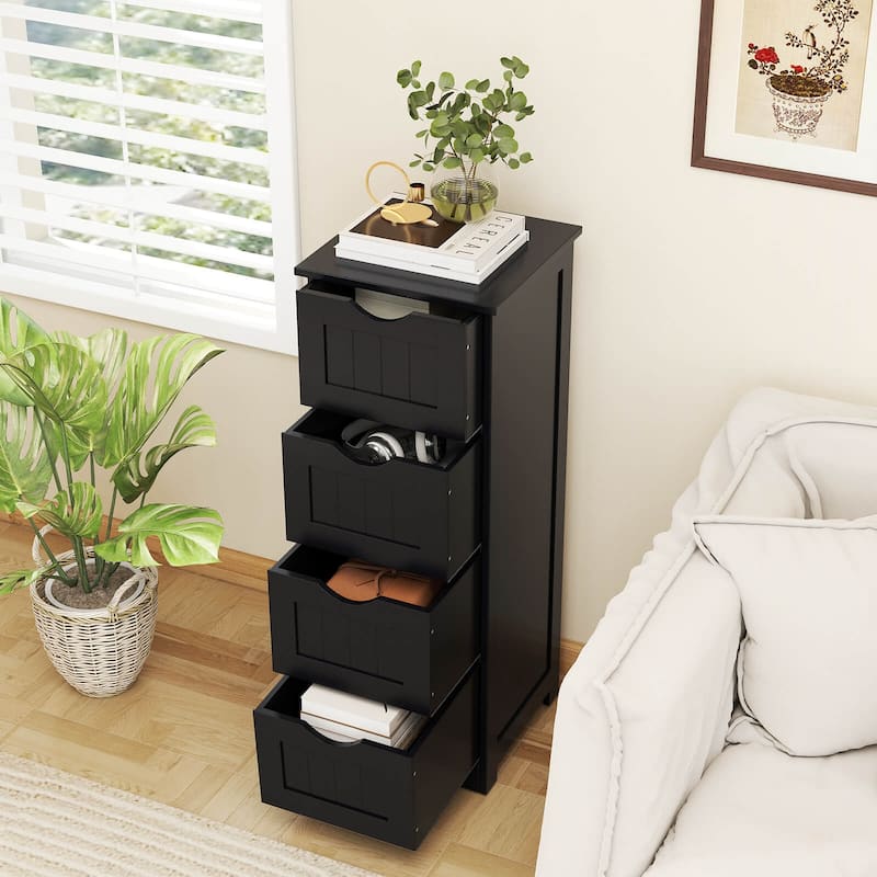 Costway 32.5'' Bathroom Floor Cabinet with Anti-tipping Device