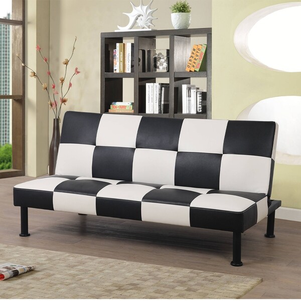 White futon deals sofa bed