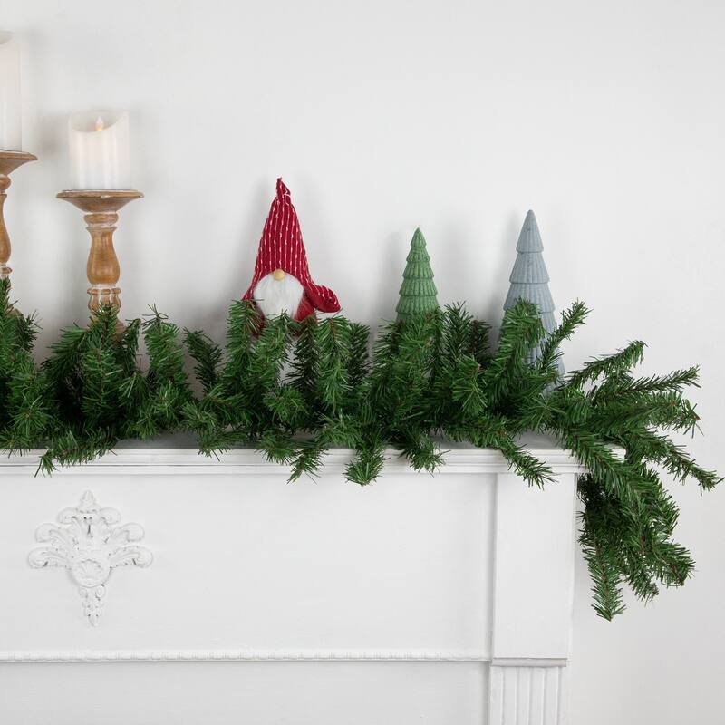 Canadian Pine 2-Tone Artificial Christmas Garland - 9' x 12" - Unlit