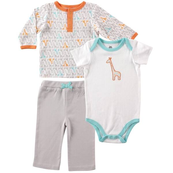 slide 1 of 1, Yoga Sprout Baby Unisex Cotton Layette Set, Giraffe, 12-18 Months - Giraffe 12-18 Months - Giraffe
