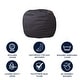 preview thumbnail 141 of 191, Small Refillable Bean Bag Chair for Kids and Teens