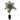 4.5' Golden Cane Artificial Palm Tree in Black Metal Planter - 13"