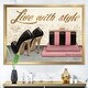 preview thumbnail 1 of 11, Designart "Gold Fabulous Life Style II" Fashion Premium Framed Art Print 20 in. wide x 12 in. high - Gold