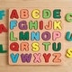 preview thumbnail 2 of 3, Wooden Alphabet Puzzle for Toddlers - ABC Learning Board with Shapes, Early Preschool Educational Toy for Kids
