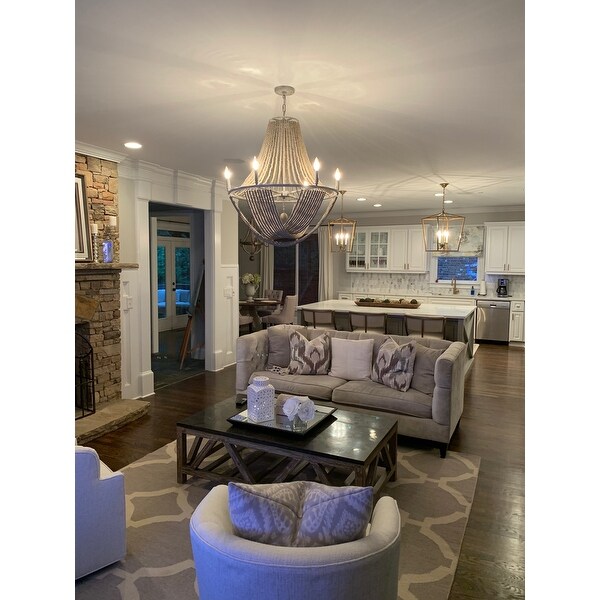 Top Product Reviews For Kayla 6 Light Mystic Sand Chandelier 22828435 Overstock