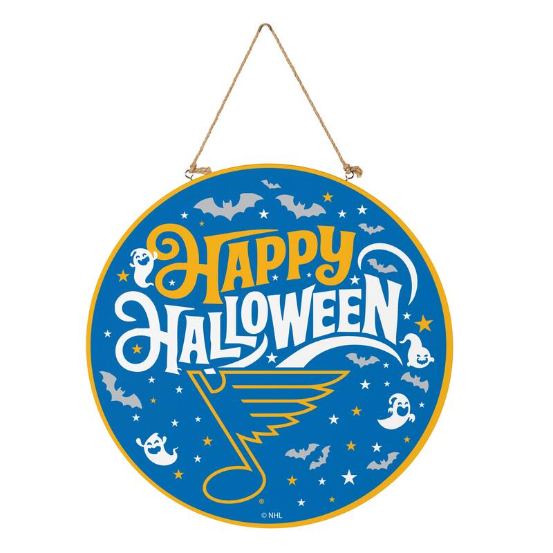 St Louis Blues 18" x 18" Halloween Door Décor Wall Sign