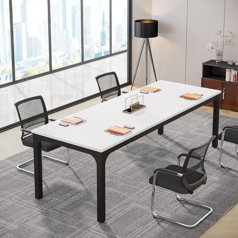 78.74" Large Rectangle Conference Table/Desk, Modern Seminar Meeting Table, Business Tables for Boardroom & Office