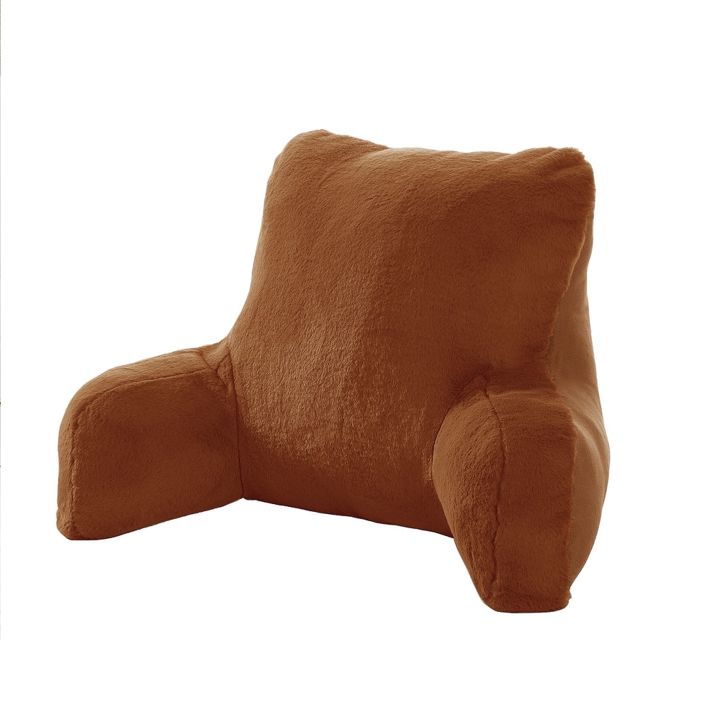 Home Soft Things FauxFur Bedrest Reading Pillow