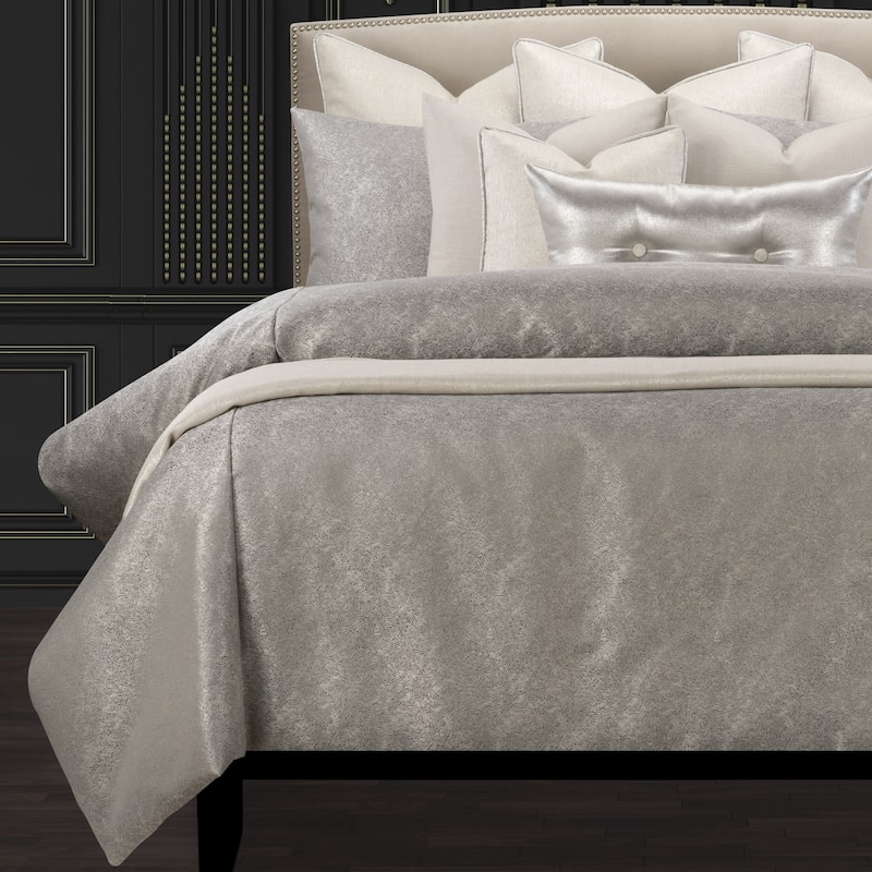 F Scott Fitzgerald Jazz Club Silver Luxury Bedding Set